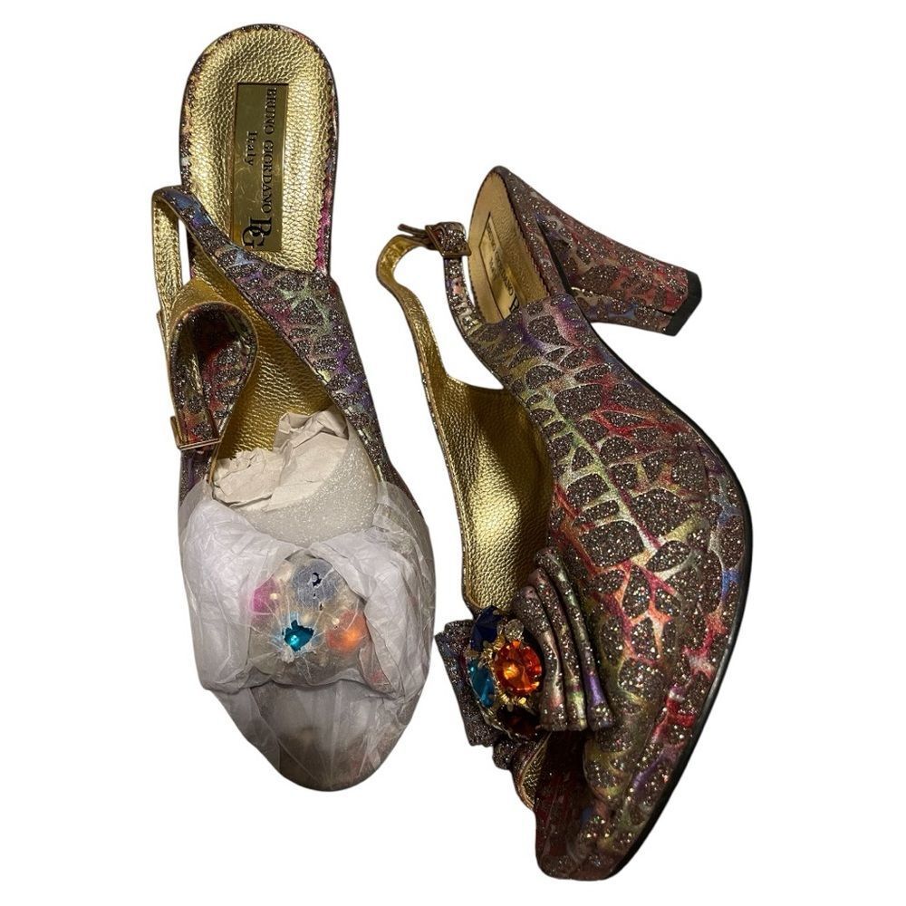 Bruno Giordano Multicolor Designer Women's Bag and Shoe Set. Sz 40 - Picture 14 of 14